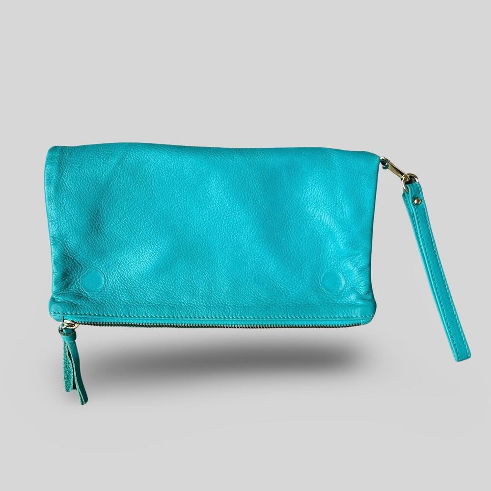 Alberta Di Canio Foldover Leather Clutch